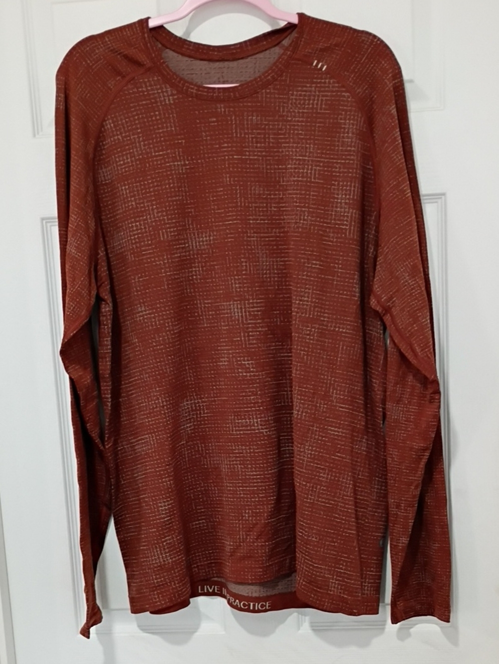 lululemon athletica Long-Sleeve Crew in Rust Pattern